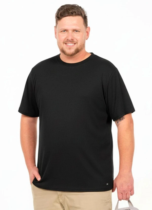 Decoy - Camiseta Plus Size Masculina Preto