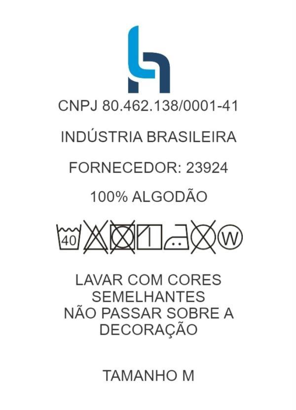 Outlet - Camiseta Preta com Estampa na Frente 6