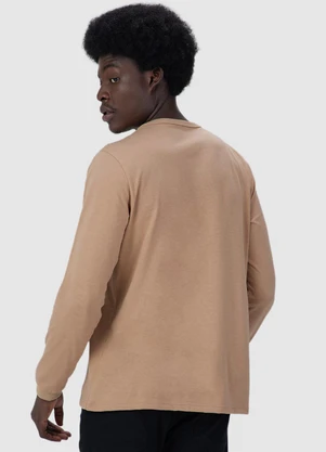 Malwee - Camiseta Regular em Malha Masculina Marrom - MALWEE