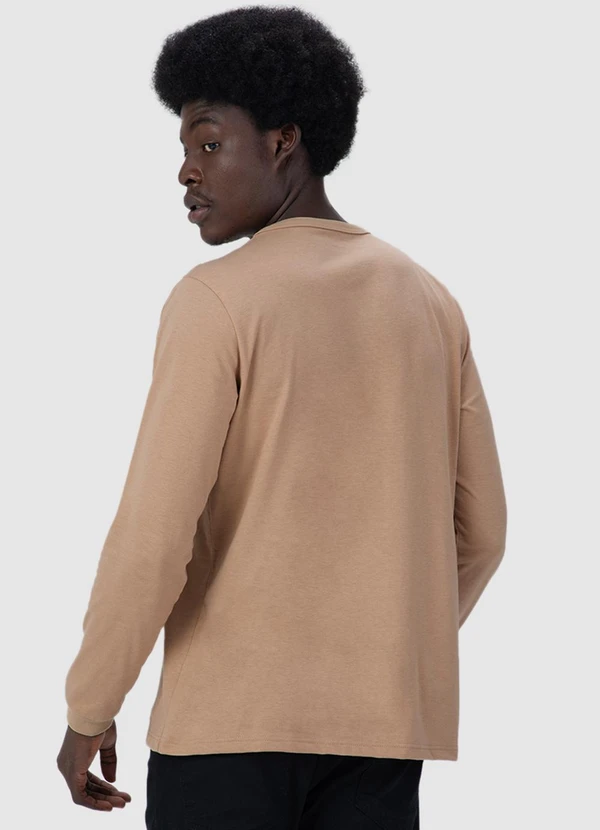 Malwee - Camiseta Regular em Malha Masculina Marrom 2