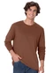Malwee - Camiseta Regular Malha Verde Esmeralda - variação: Marrom