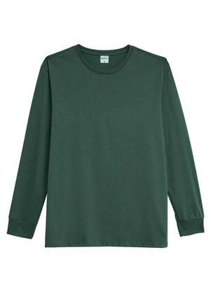 Malwee - Camiseta Regular Malha Verde Esmeralda - MALWEE