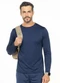 Decoy - Camiseta Térmica Gola Alta Marrom - variação: Azul