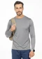 Decoy - Camiseta Térmica Gola Alta Marrom - variação: Cinza