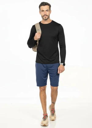 Cobertura - Camiseta Térmica Gola Alta Preto - COBERTURA