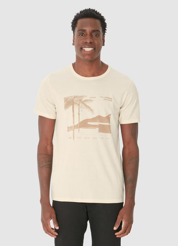 Malwee - Camiseta The Urban Nature Masculina Bege 1
