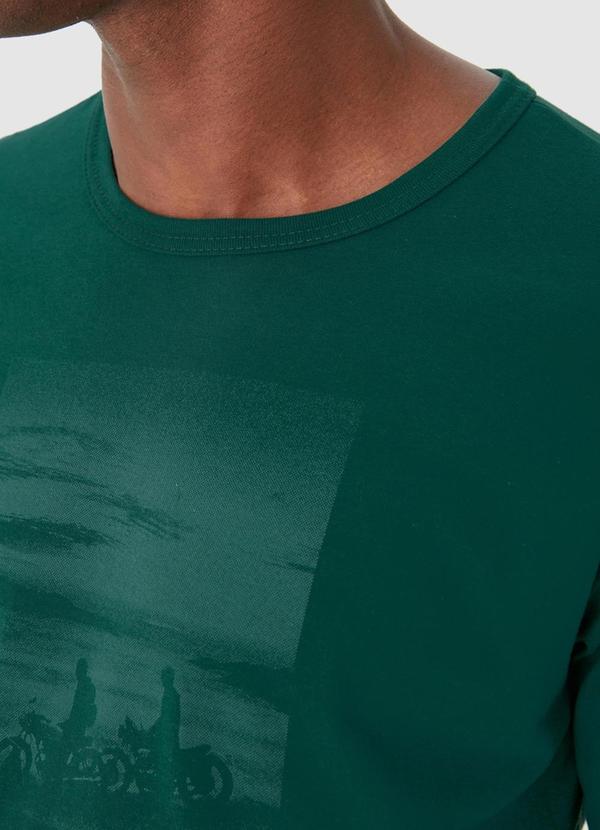 Malwee - Camiseta Tradicional Motorcycle Journey  Verde 4