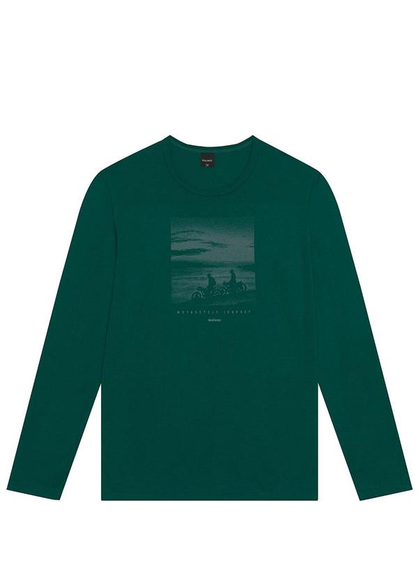 Malwee - Camiseta Tradicional Motorcycle Journey  Verde 5