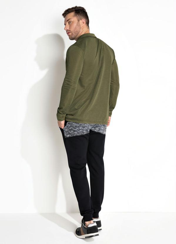 Moda Pop - Camiseta Verde com Botões 4