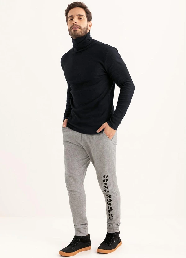 Moda Pop - Camiseta Manga Longa Gola Rolê Preta 3