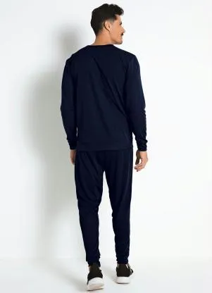 Moda Pop - Conjunto Básico Marinho e Branco - MODA POP
