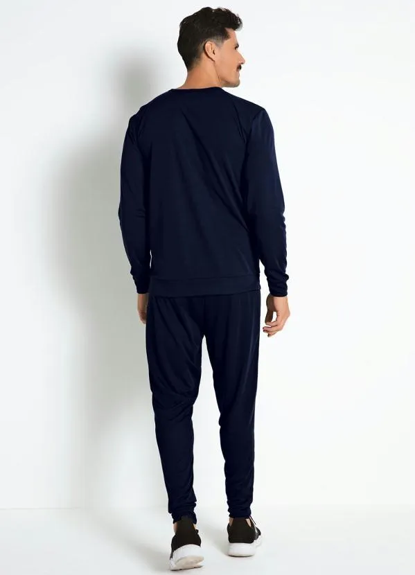 Moda Pop - Conjunto Básico Marinho e Branco 2