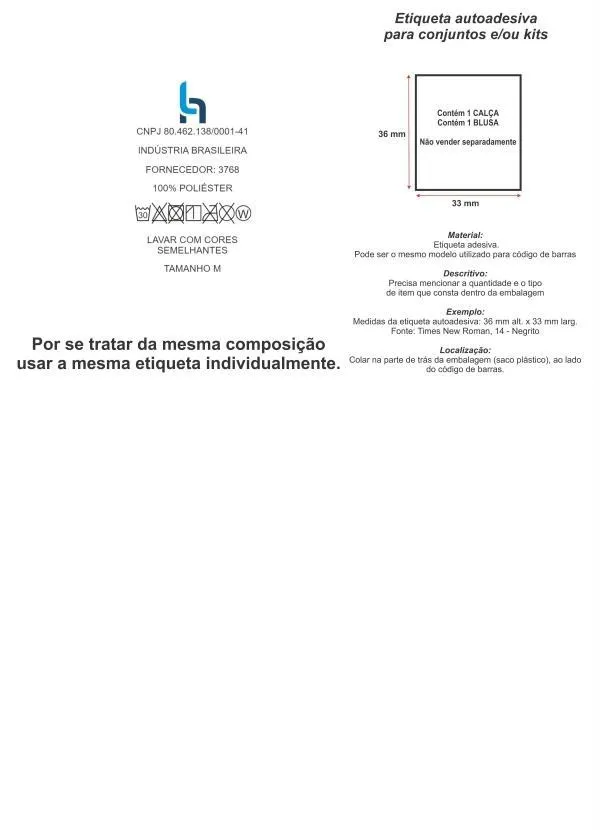 Moda Pop - Conjunto Básico Preto 6