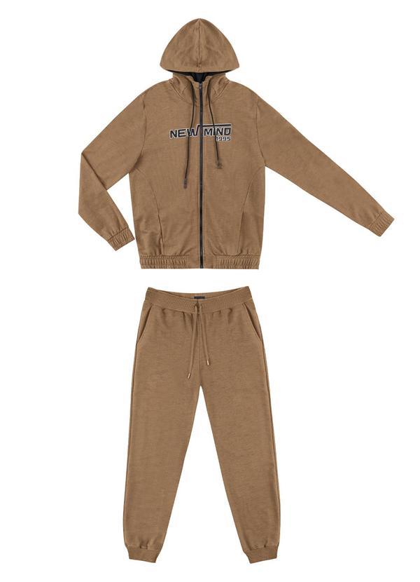 Diametro - Conjunto Masculino Jaqueta com Calça Marrom