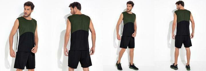 Conjunto Preto em Malha