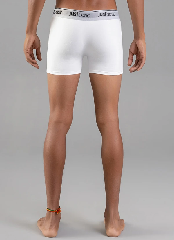 Just Basic - Cueca Básica em Cotton Branco 2