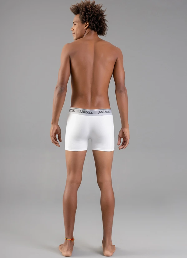 Just Basic - Cueca Básica em Cotton Branco 4