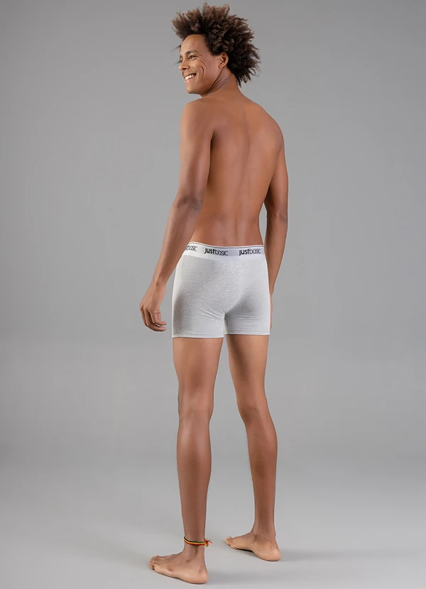 Just Basic - Cueca Básica em Cotton Cinza 4