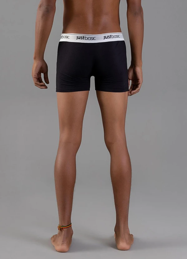 Just Basic - Cueca Básica em Cotton Preto 2