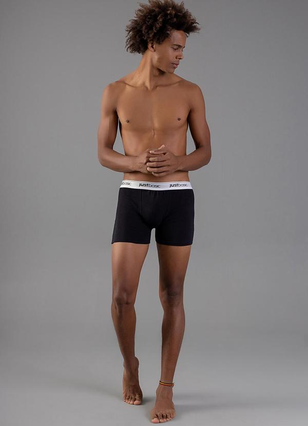 Just Basic - Cueca Básica em Cotton Preto 3