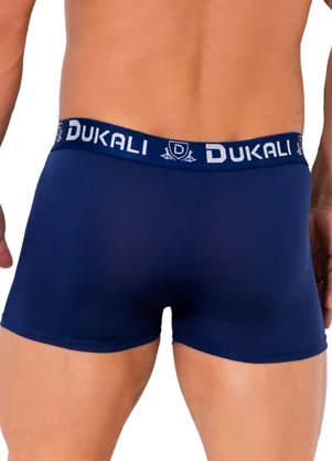 Dukali - Cueca Boxer de Microfibra Azul - DUKALI
