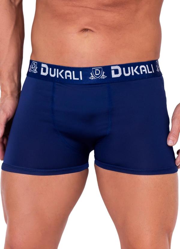 Dukali - Cueca Boxer de Microfibra Azul