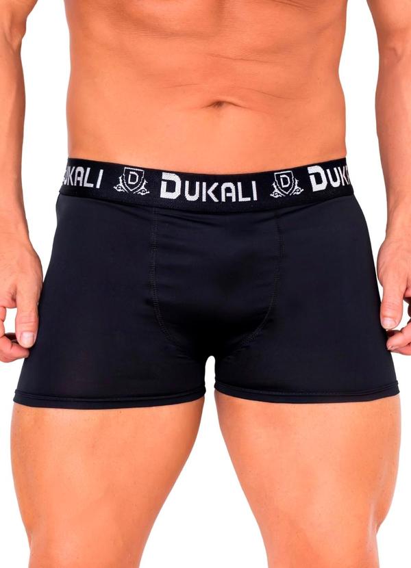 Dukali - Cueca Boxer de Microfibra Preto