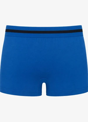 Rovitex - Cueca Boxer Lisa Microfibra Azul - ROVITEX