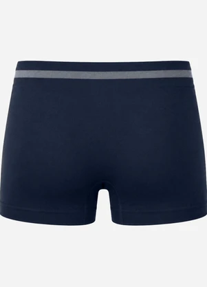 Rovitex - Cueca Boxer Lisa Microfibra Azul - ROVITEX
