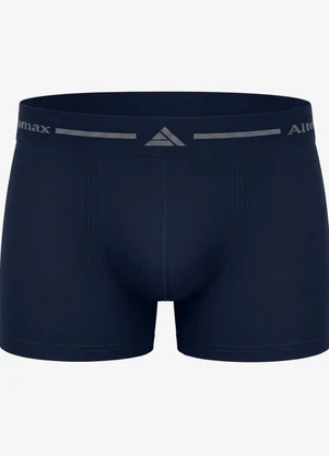 Rovitex - Cueca Boxer Lisa Microfibra Azul - ROVITEX