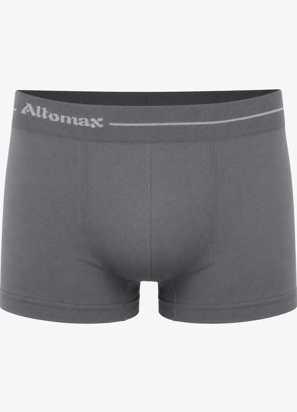 Rovitex - Cueca Boxer Lisa Microfibra Cinza