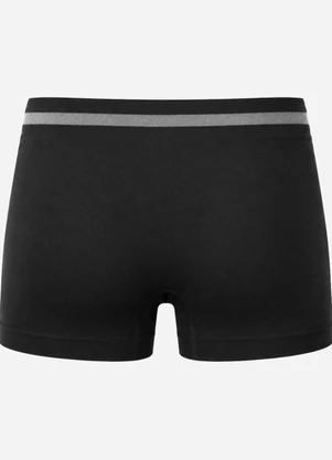 Rovitex - Cueca Boxer Lisa Microfibra Preto - ROVITEX
