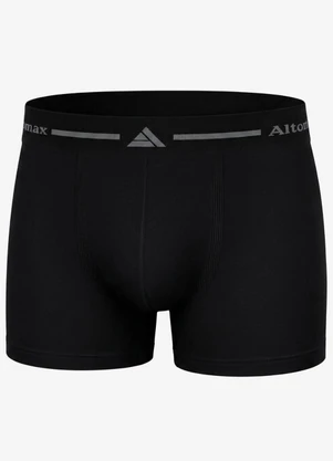 Rovitex - Cueca Boxer Lisa Microfibra Preto - ROVITEX