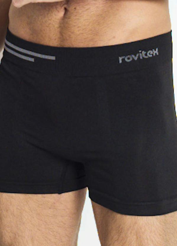 Rovitex - Cueca Boxer Microfibra Preto