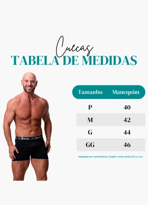 Dukali - Cueca Elástico Tombado Poliamida Preto - DUKALI