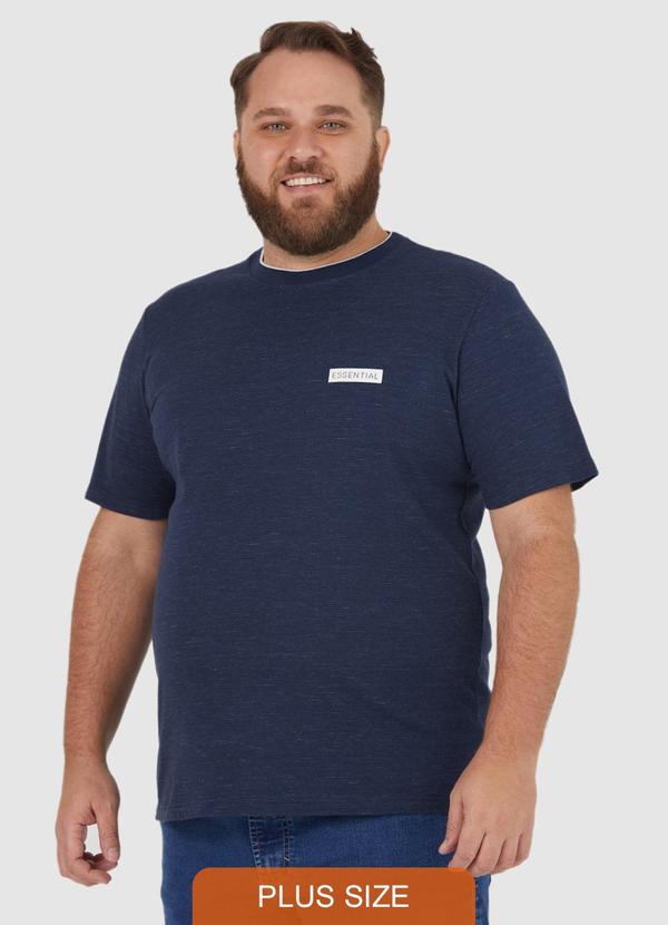 Malwee - Camiseta Malha Masculina  Azul Marinho