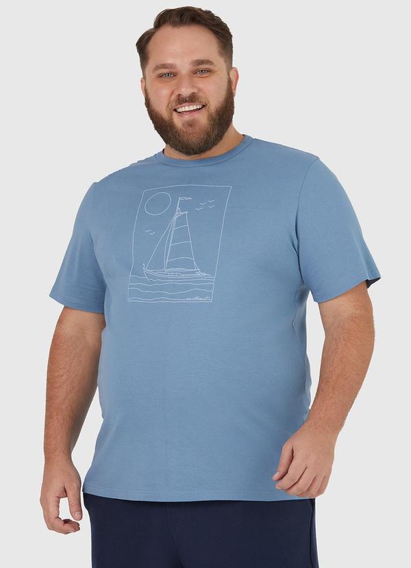 Malwee - Camiseta Masculina Azul