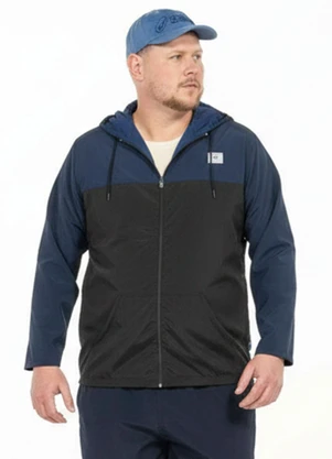 Cobertura - Corta Vento Plus Size Azul - COBERTURA