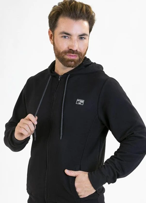 Soft Bonni - Jaqueta Adulto em Moletinho Preto - SOFT BONNI