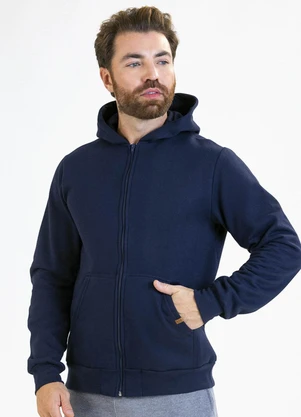 Soft Bonni - Jaqueta Adulto em Moletom Azul - SOFT BONNI