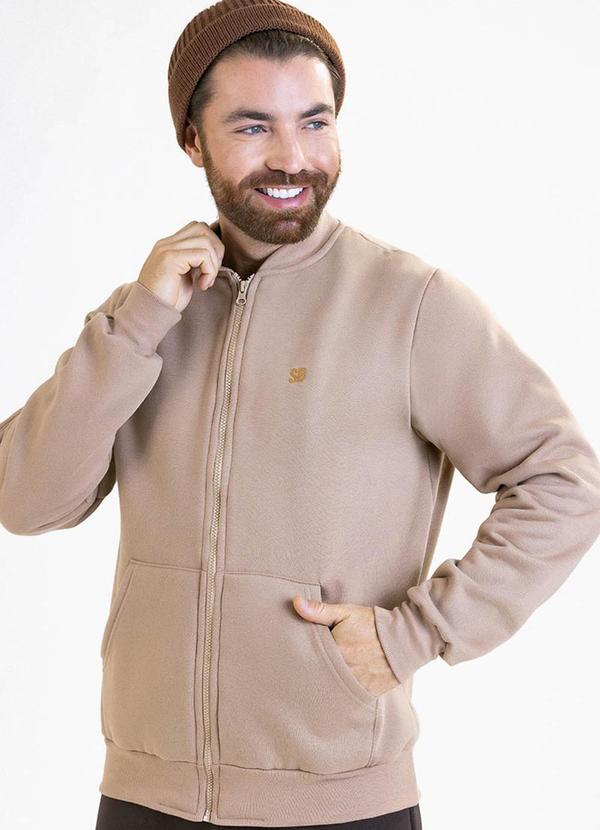 Soft Bonni - Jaqueta Adulto em Moletom Bege