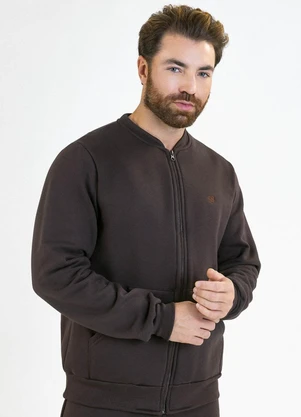 Soft Bonni - Jaqueta Adulto em Moletom Marrom - SOFT BONNI