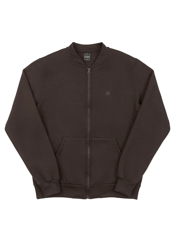 Soft Bonni - Jaqueta Adulto em Moletom Marrom 3