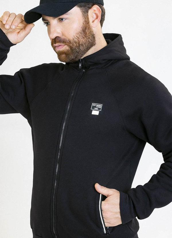 Soft Bonni - Jaqueta Adulto em Moletom Preto