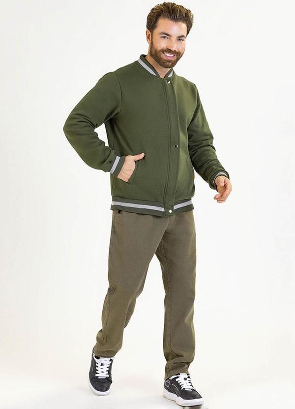 Soft Bonni - Jaqueta Adulto em Moletom Verde 2