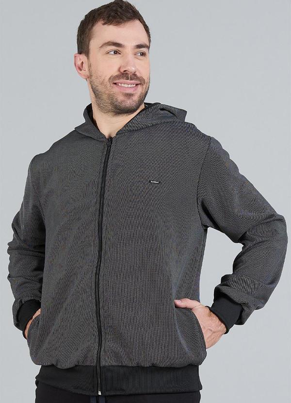 Soft Bonni - Jaqueta Adulto Masculino Moletom Hold Preto