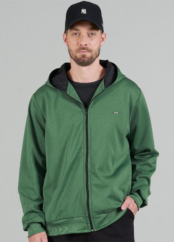 Soft Bonni - Jaqueta Adulto Masculino Moletom Hold Verde 1