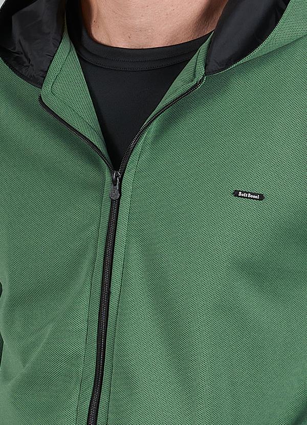 Soft Bonni - Jaqueta Adulto Masculino Moletom Hold Verde 2