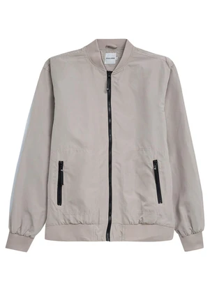 Malwee - Jaqueta Bomber Masculina Cinza Claro - MALWEE