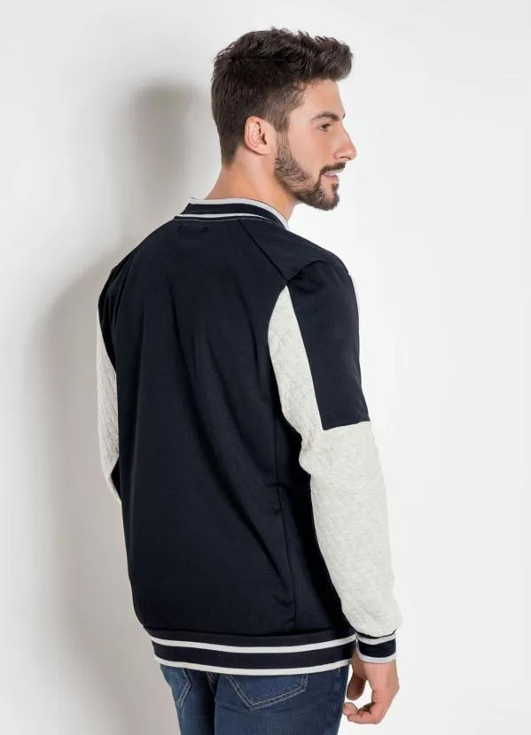 Actual - Jaqueta BomberPretaActual com Detalhes Matelasse 2